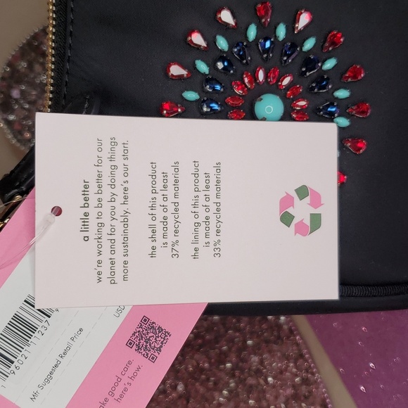 🎉HP🎉 Kate Spade ❤️♠️NWT♠️❤️ Bejeweled Evening Shoulder Purse!❤️♠️❤️♠️❤️♠️ - Picture 15 of 16